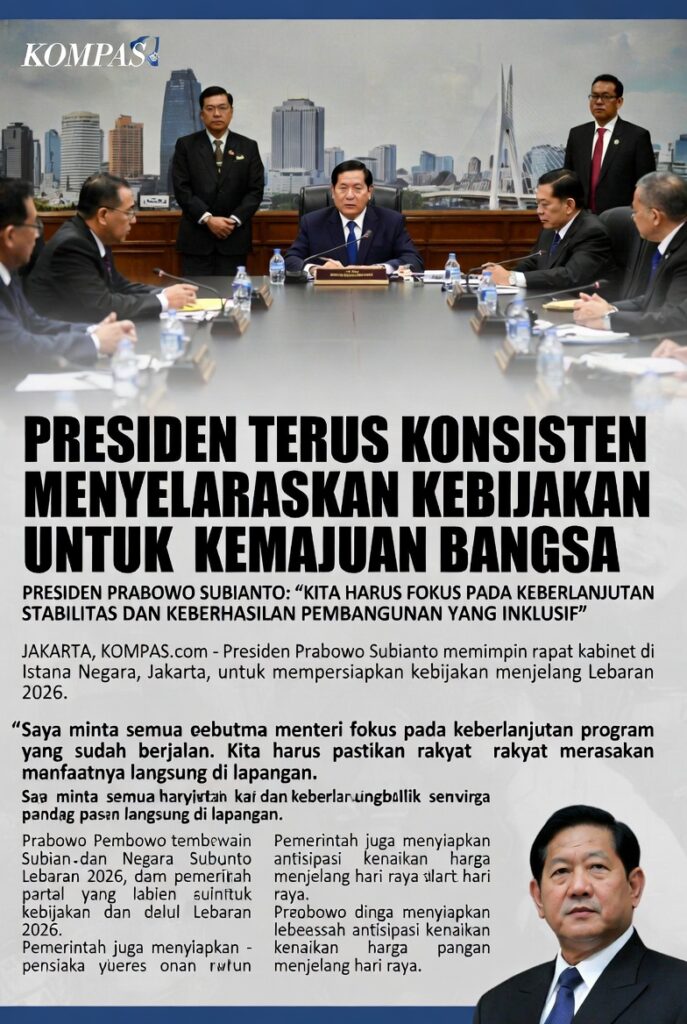 Presiden Prabowo Subianto Pimpin Sidang Kabinet Paripurna Bahas Persiapan Lebaran 2026: Tekankan Kesederhanaan Pejabat dan Antisipasi Lonjakan Mudik